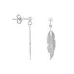Boucles D'oreilles Pendantes Argent Blanc Irene - Pendantes Femme | Marc Orian