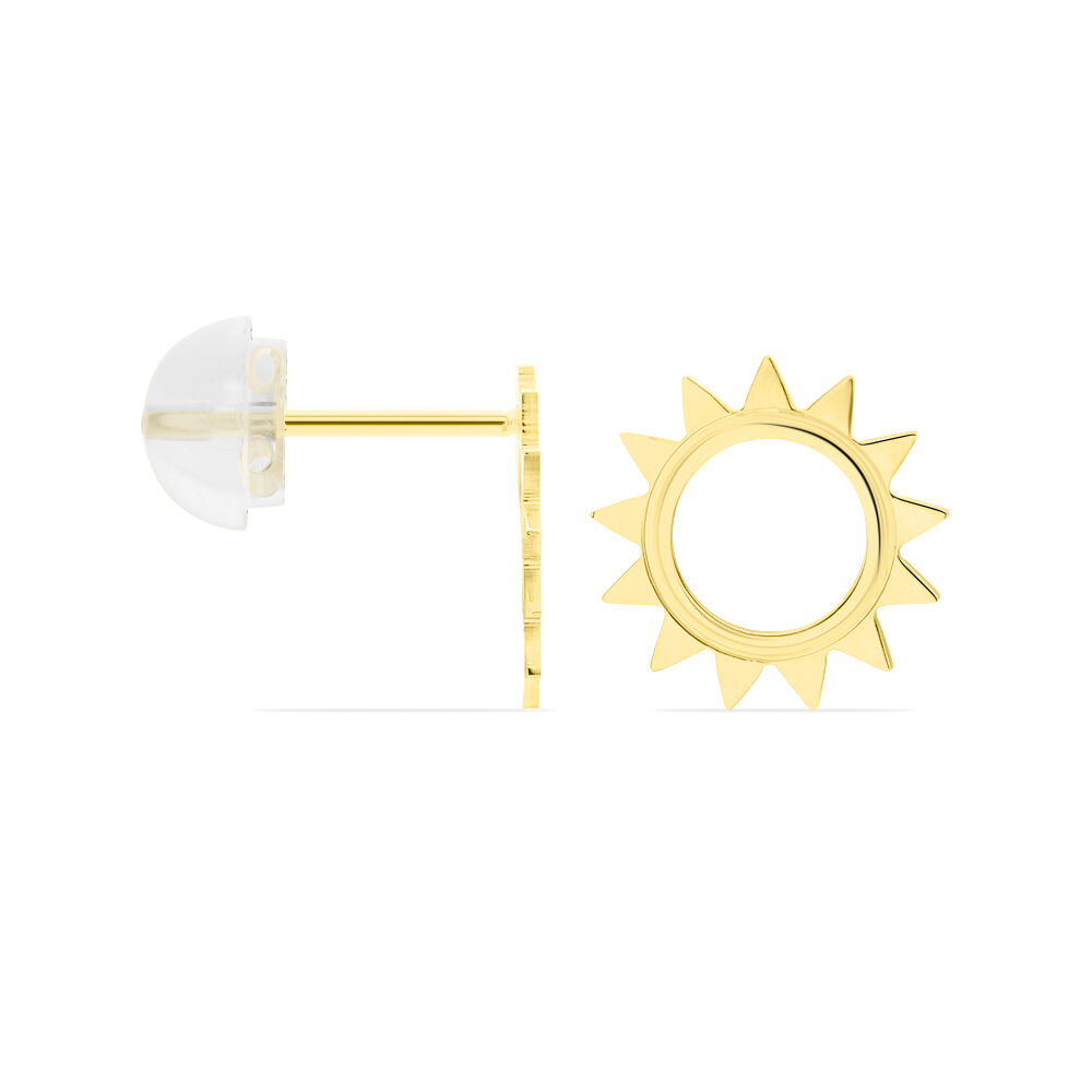 Boucles D'oreilles Puces Louki Or Jaune - Puces Femme | Marc Orian