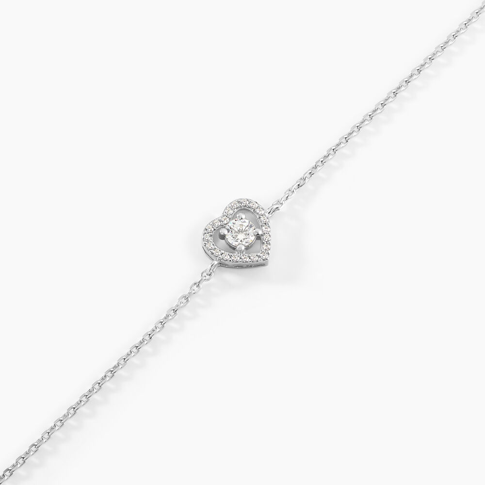 Bracelet Suzon Argent Blanc Oxyde De Zirconium - Bracelets chaînes Femme | Marc Orian