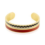 Bracelet Jonc Imagine Victoriano Acier Jaune Strass - Bracelets cuir Femme | Marc Orian