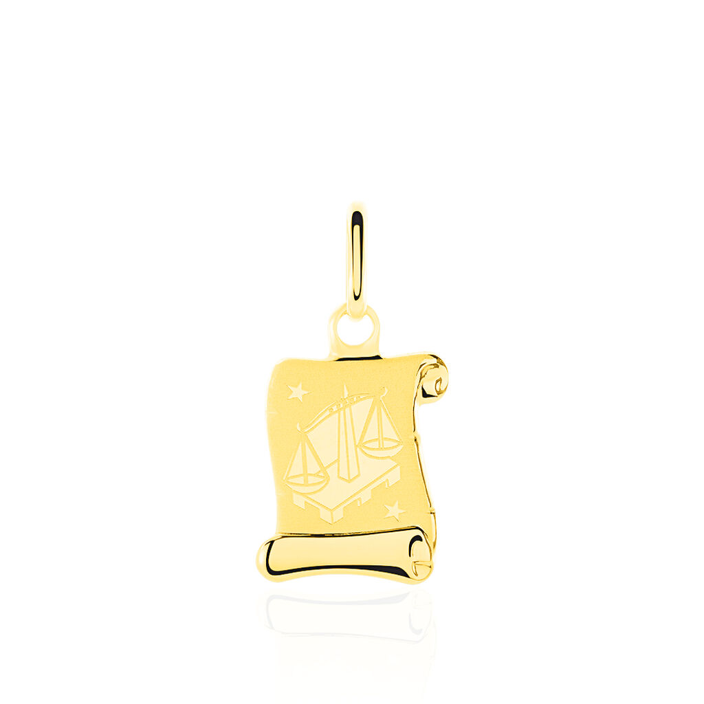 Pendentif Lamie Zodiaque Parchemin Or Jaune - Bijoux personnalisés Famille | Marc Orian