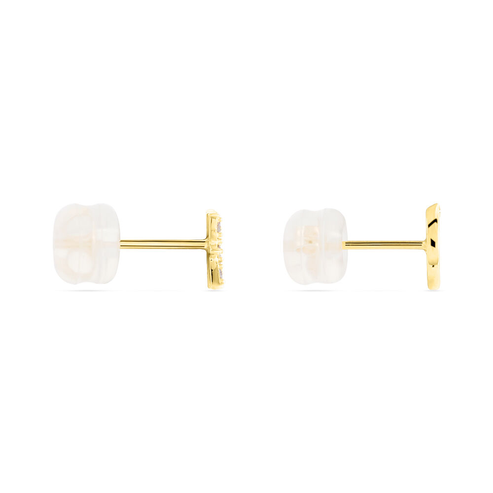 Boucles D'oreilles Dépareillées Munroe Or Jaune Oxyde De Zirconium - Boucles d'oreilles ete Femme | Marc Orian