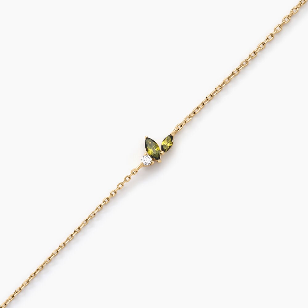 Bracelet Paulia Plaqu&eacute; Or Jaune Oxyde De Zirconium - Bracelets fantaisie Femme | Marc Orian