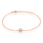 Bracelet Lorraine Argent Rose Oxyde De Zirconium - Bracelets fantaisie Femme | Marc Orian