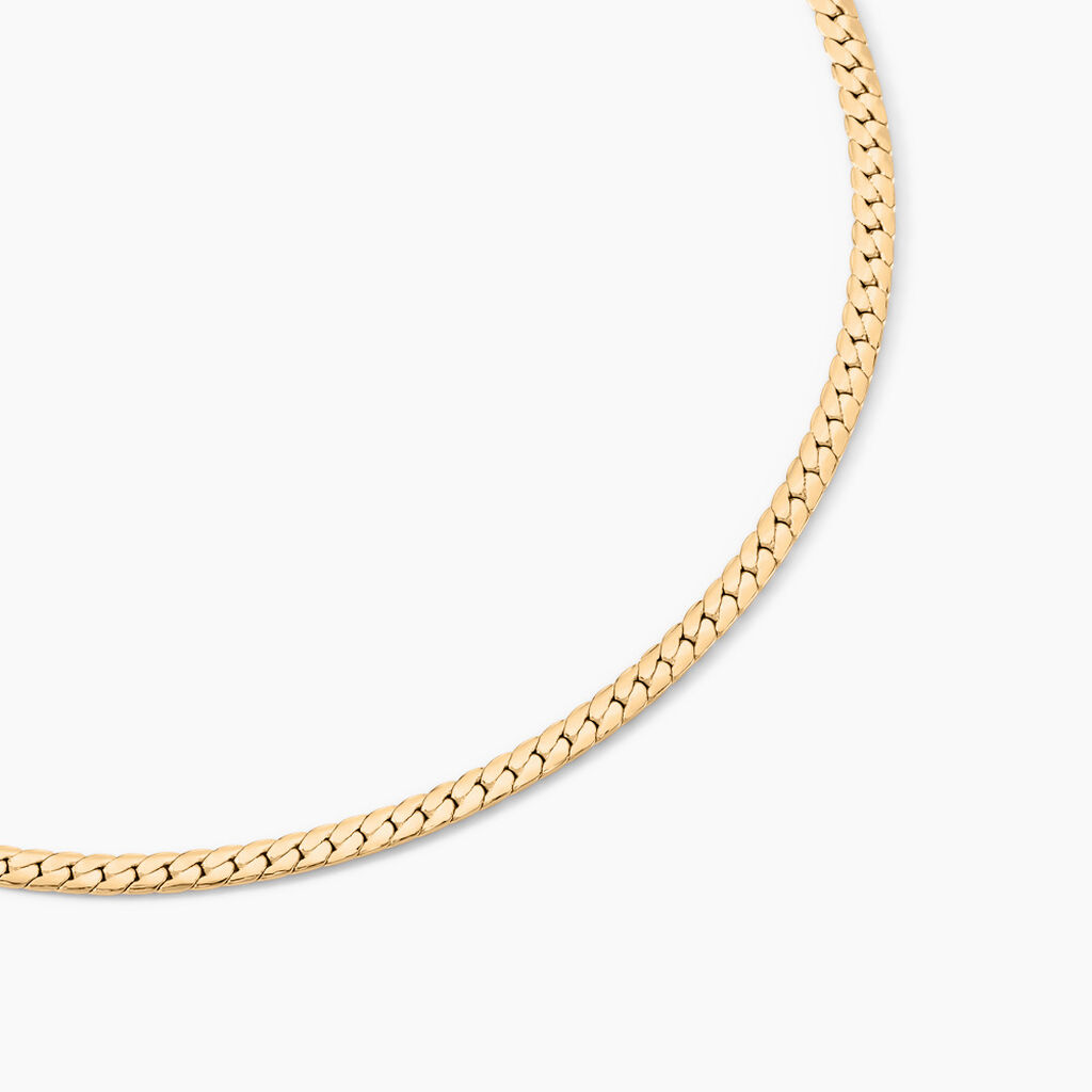 Collier Messaline Plaqu&eacute; Or Jaune - Chaines Femme | Marc Orian