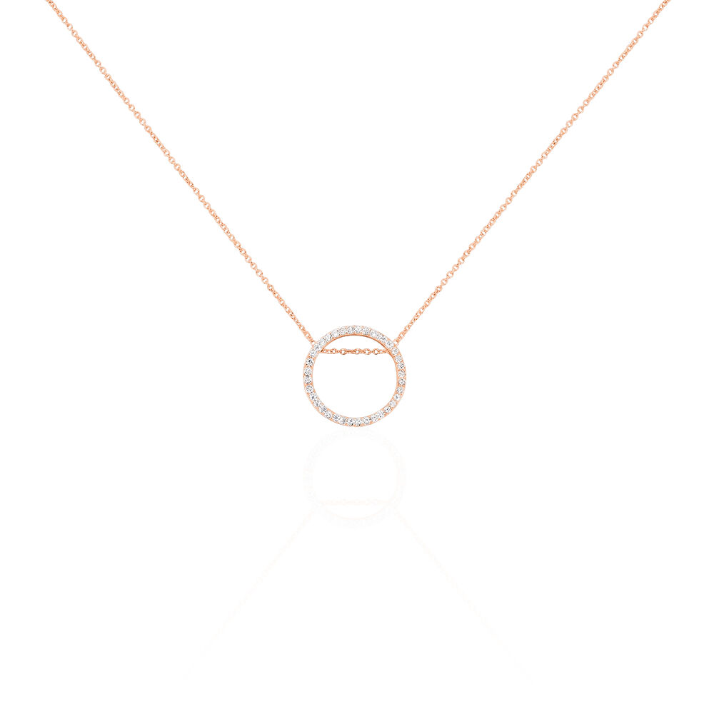 Collier Alysone Argent Rose Oxyde De Zirconium - Colliers avec pierres Femme | Marc Orian