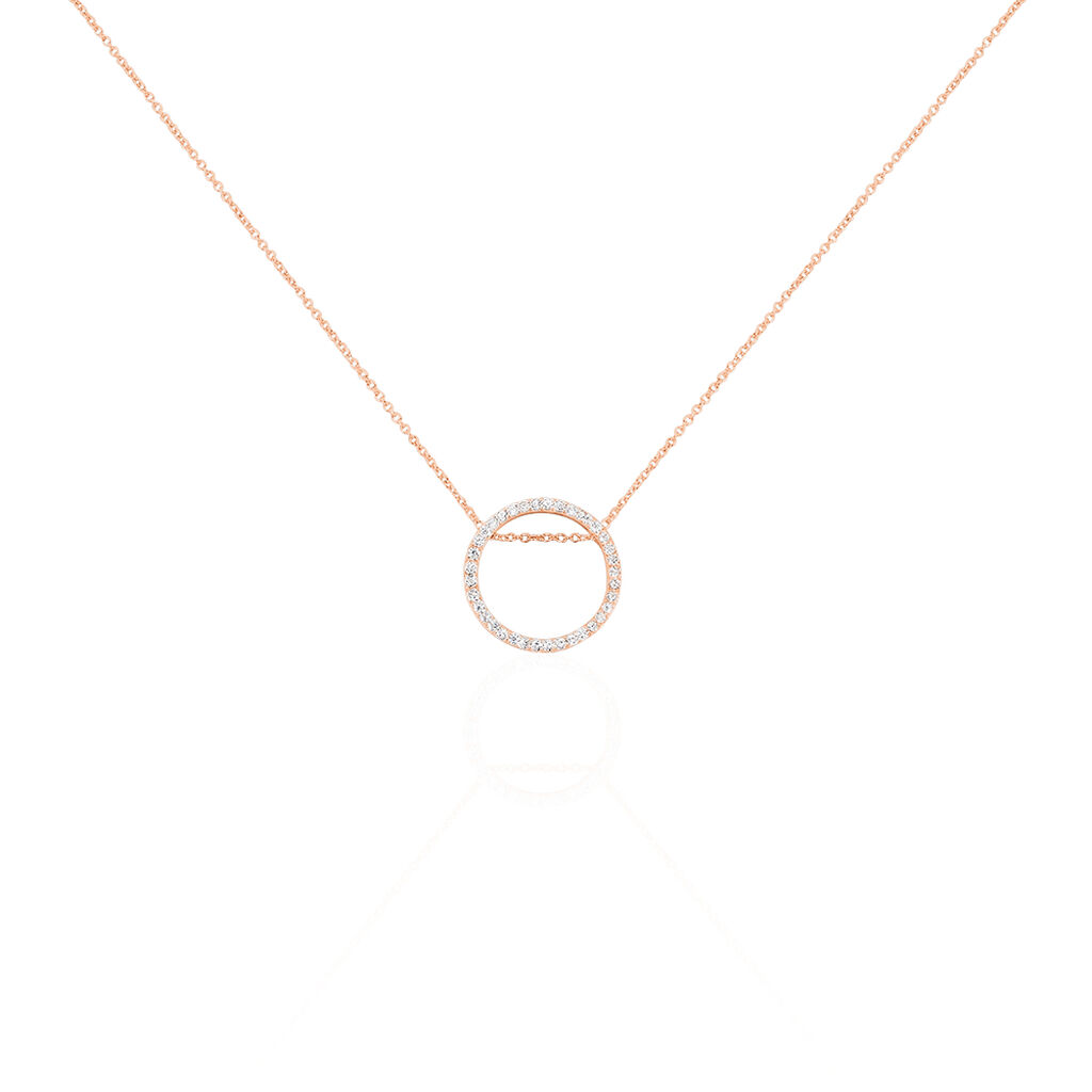 Collier Alysone Argent Rose Oxyde De Zirconium - Colliers avec pierres Femme | Marc Orian