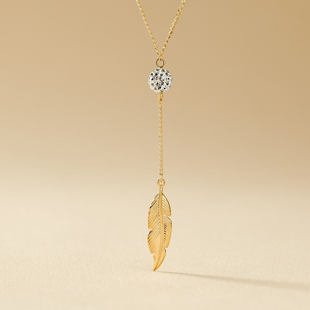 Collier Powoo Or Jaune Strass -  Femme | Marc Orian