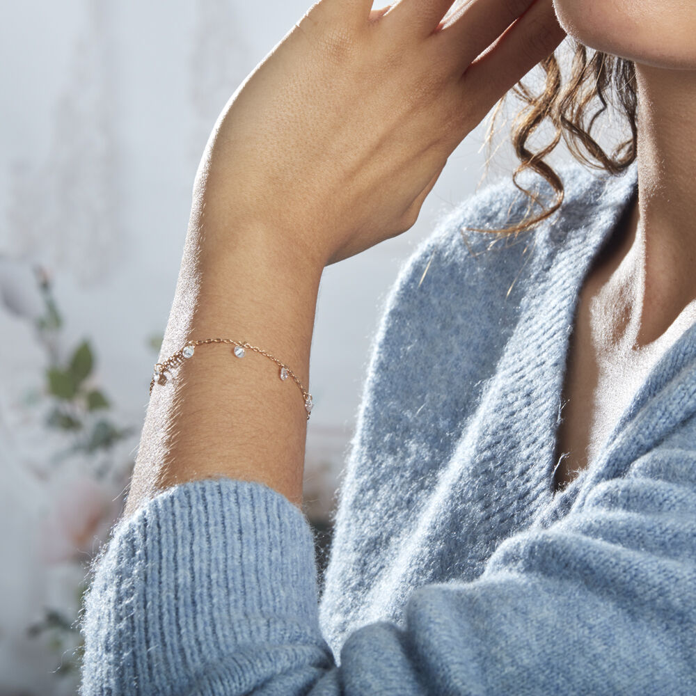 Bracelet Myosothis Plaqué Or Oxydes De Zirconium - Bracelets chaînes Femme | Marc Orian