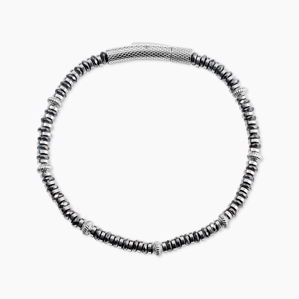 Bracelet Naturel Autres Noir H&eacute;matite - Bracelets cha&icirc;nes Homme | Marc Orian