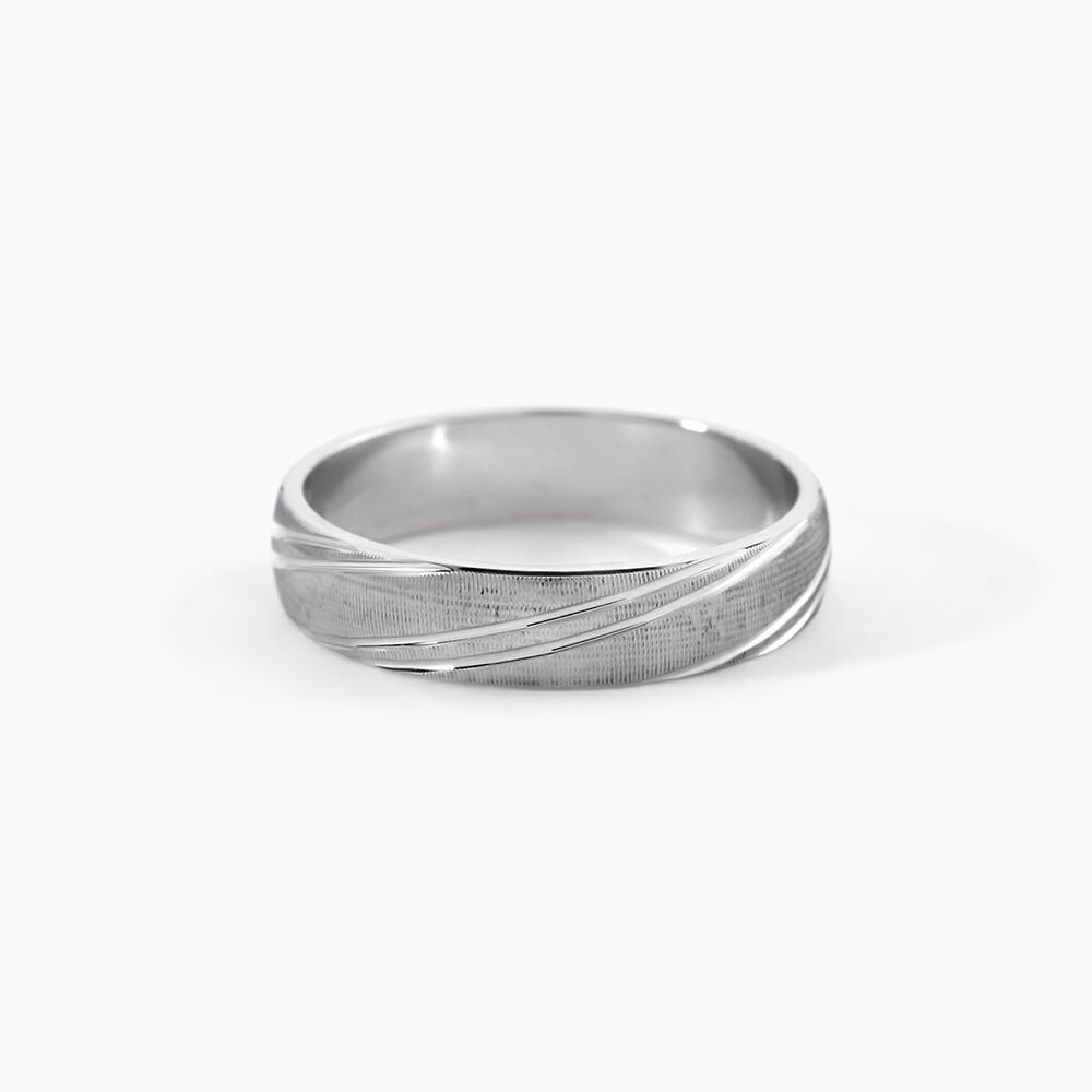 Alliance Ketly Argent Blanc - Alliances duo Homme | Marc Orian