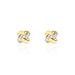Boucles D'oreilles Puces Nyree Or Jaune Diamant - Puces Femme | Marc Orian
