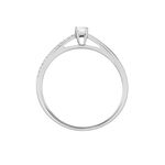 Bague Solitaire Alexandra Or Blanc Diamant - Parures de mariage Femme | Marc Orian