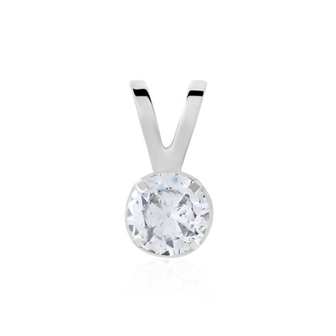 Pendentif Mabila Or Blanc Oxyde De Zirconium - Pendentifs Femme | Marc Orian
