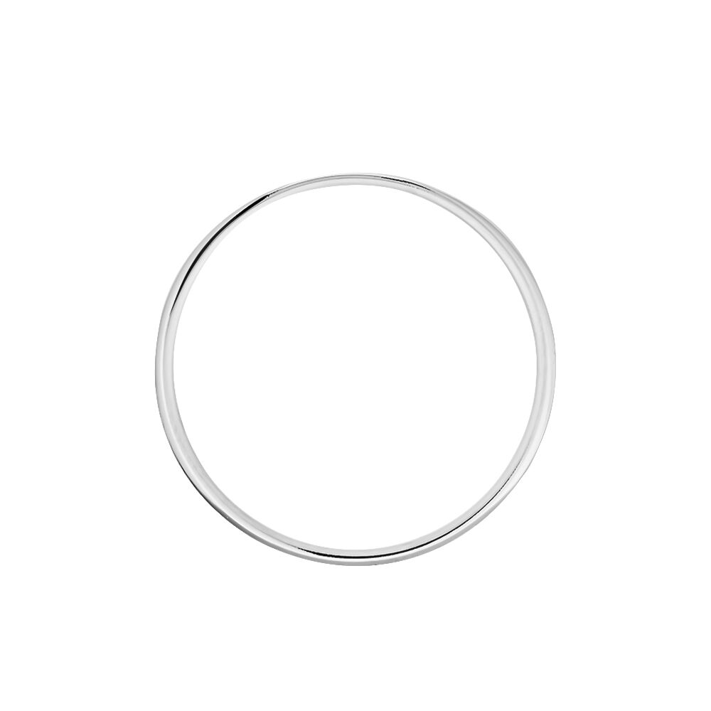 Alliance Ponama Demi Jonc Classique Or Blanc - Alliances classiques Famille | Marc Orian