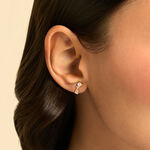 Boucles D'Oreilles Puces Nelia Plaqu&eacute; Or Jaune Oxyde De Zirconium - Puces Femme | Marc Orian