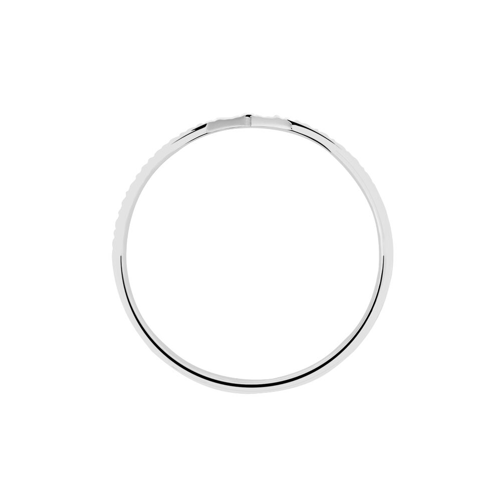 Alliance Or Blanc Diamantee - Alliances duo Unisex | Marc Orian