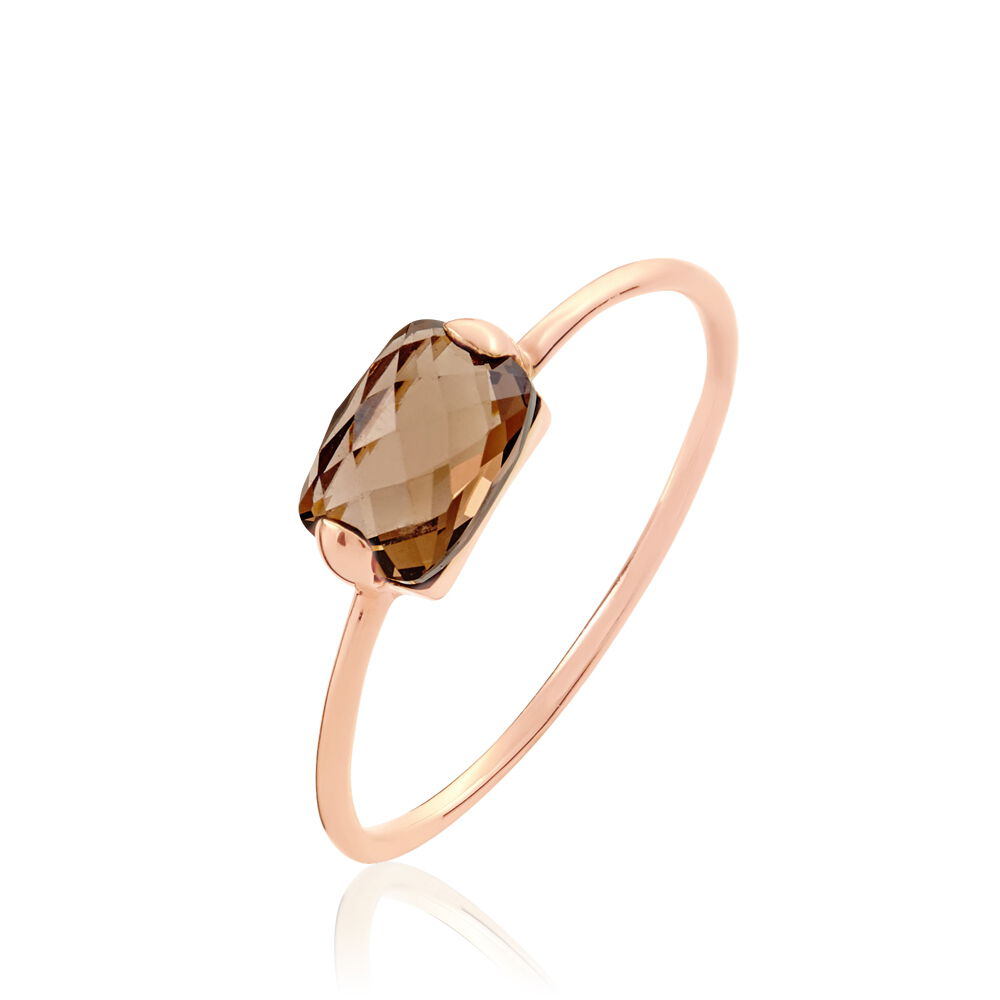 Bague Stella Or Rose Quartz - Bagues avec pierre Femme | Marc Orian