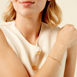 Bracelet Sheima Acier Jaune Oxyde De Zirconium - Bracelets cha&icirc;nes Femme | Marc Orian