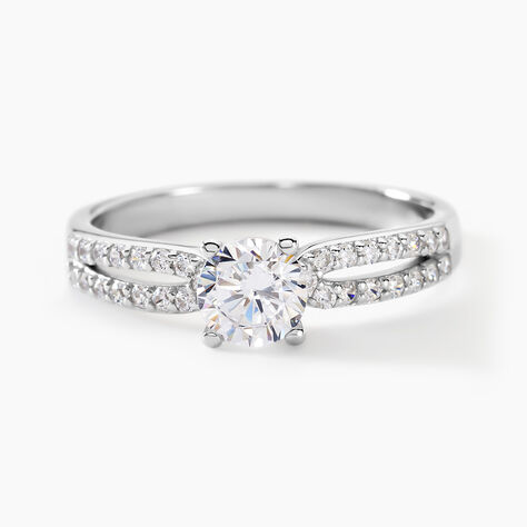 Bague Solitaire Solitea Argent Blanc Oxyde De Zirconium - Solitaires Femme | Marc Orian