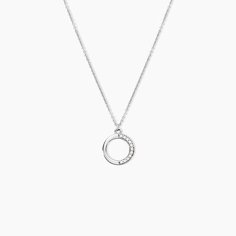 Collier Kleya Argent Blanc Oxyde De Zirconium - Nouveautés Femme | Marc Orian