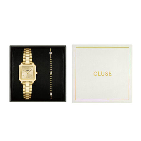 Coffret De Montre Cluse Gracieuse Mini Champagne - Montres carr&eacute;es Femme | Marc Orian