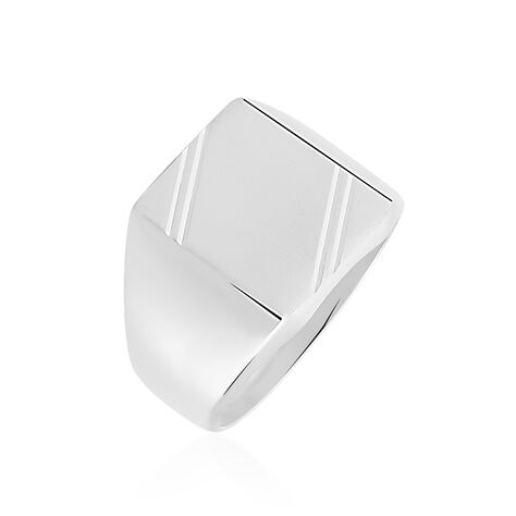 Chevalière Daniel Argent Blanc - Chevalières Homme | Marc Orian