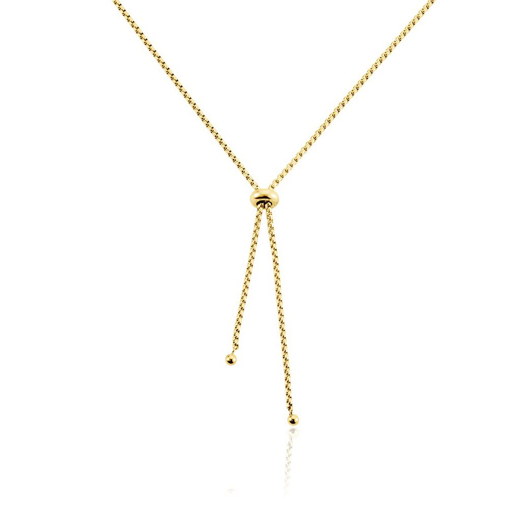 Collier Hollie Acier Jaune - Sautoirs Femme | Marc Orian
