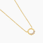 Collier Elana Acier Jaune Oxyde De Zirconium - Colliers avec pierres Femme | Marc Orian