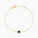 Bracelet Stellya Or Jaune Onyx - Bracelets cha&icirc;nes Femme | Marc Orian