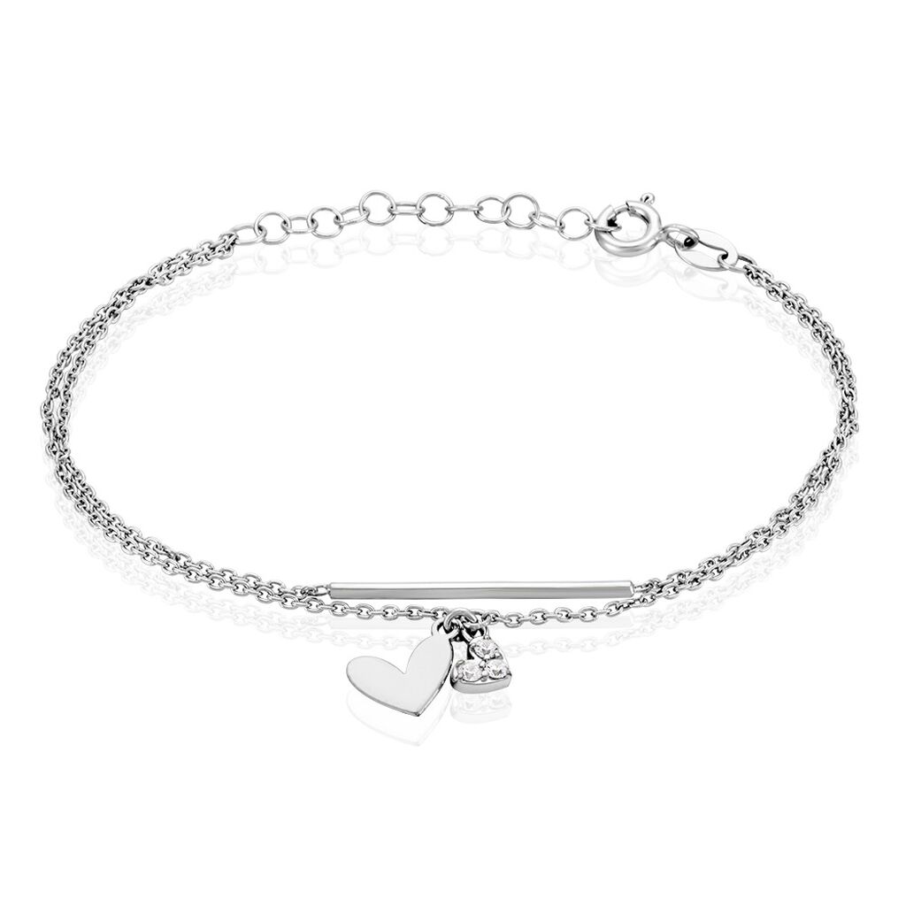 Bracelet Salli Argent Blanc Oxyde De Zirconium - Bracelets chaînes Femme | Marc Orian