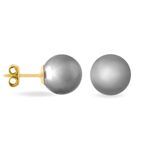 Boucles D'oreilles Puces Lu-ann Or Jaune Perle De Culture De Tahiti - Puces Femme | Marc Orian