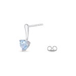 Boucles D'oreilles Pendantes Bertine Or Blanc Topaze - Pendantes Femme | Marc Orian