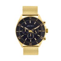 cadran doré fond noir bracelet acier doré