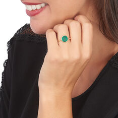 Bague Florica Or Jaune Malachite - Bagues Femme | Marc Orian