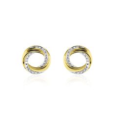 Boucles D'oreilles Puces Or Jaune Valerta Diamants - Clous d'oreilles Femme | Marc Orian