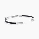 Bracelet Acier Blanc Gaspard - Bracelets cuir Homme | Marc Orian