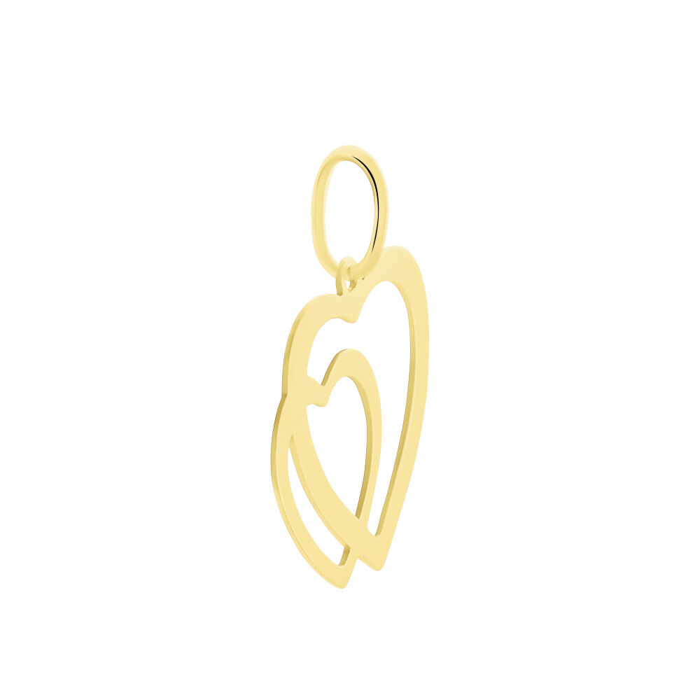 Pendentif Eudocie Coeurs Lisses Or Jaune - Pendentifs Femme | Marc Orian