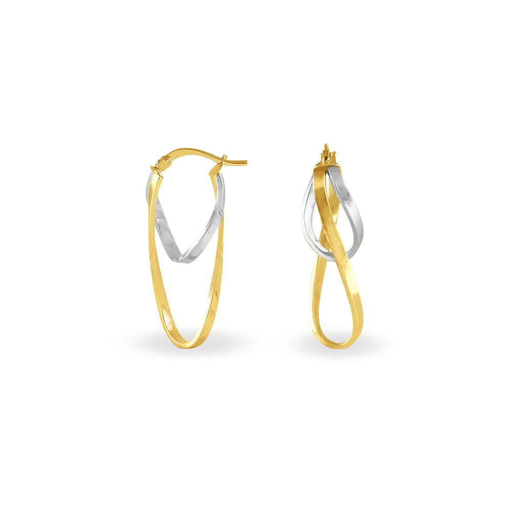 Créoles Aubrey Or Bicolore - Créoles Femme | Marc Orian