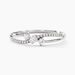 Bague Edwige Or Blanc Oxyde De Zirconium - Bagues Solitaire Femme | Marc Orian