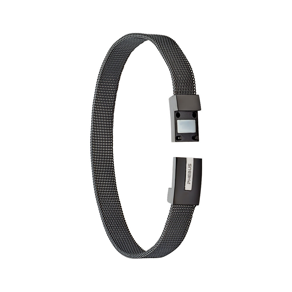 Bracelet Alphee Acier Noir MIBHNW02125 Marc Orian Bijouterie