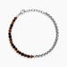Bracelet Acier Blanc Christiano œil De Tigre Onyx - Bracelets chaînes Homme | Marc Orian