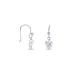 Boucles D'oreilles Pendantes Argent Blanc Sopher Oxydes De Zirconium - Boucles d'oreilles pampille Femme | Marc Orian