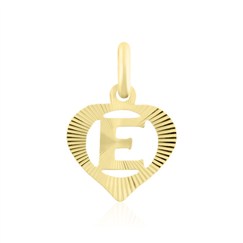 Pendentif Eudocie Coeur Lettre Or Jaune - Pendentifs Femme | Marc Orian