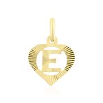 Pendentif Eudocie Coeur Lettre Or Jaune - Pendentifs Femme | Marc Orian