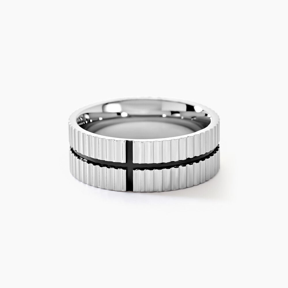 Bague Odin Acier Bicolore - Bijoux fantaisie Homme | Marc Orian