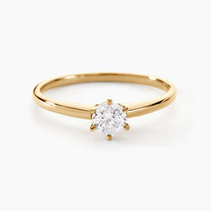Bague Solitaire Samantha Or Jaune Diamant - Bagues Solitaire Femme | Marc Orian