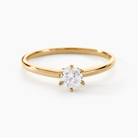 Bague Solitaire Samantha Or Jaune Diamant - Bagues Solitaire Femme | Marc Orian