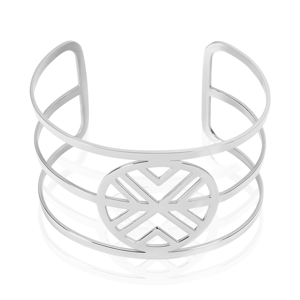 Bracelet Jonc Flechia Acier Blanc - Bracelets joncs Femme | Marc Orian