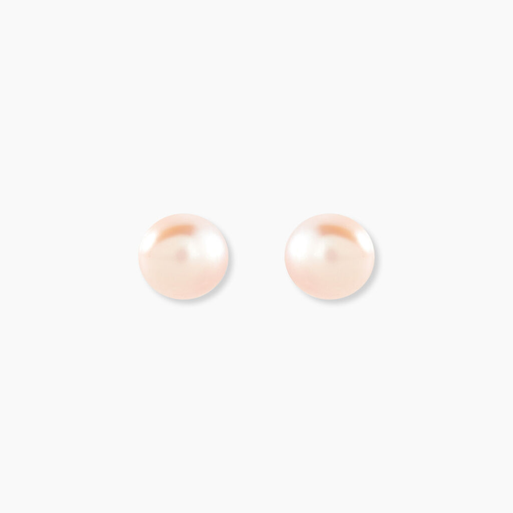 Boucles D'oreilles Puces Kesya Or Jaune Perle De Culture - Boucles d'oreilles mariage Femme | Marc Orian